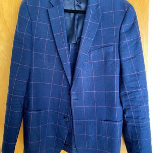 Tommy Hilfiger – Navy Red Windowpane Two Button